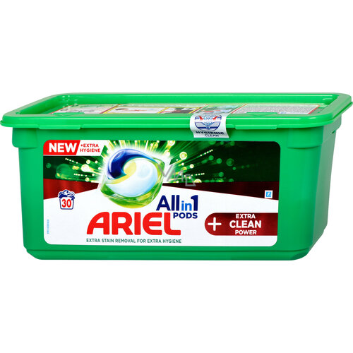 Ariel Ariel Wasmiddel Pods All in 1 Extra Clean Power 489,6 g(18 x 27,2g) 18 sc Ariel Ariel Wasmiddel Pods All in 1 Extra Clean Power 489,6 g(18 x 27,2g) 18 sc
