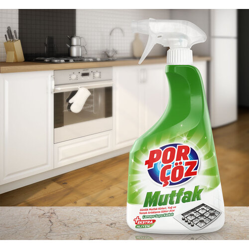 Porcoz Porçöz ontvetter - vetoplosser 1L Mutfak Temizleyici Sprey 1000 ml