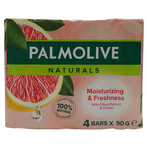 Palmolive Palmolive Zeep - Naturals Citrus & Creme 4 x 90 gr Palmolive Palmolive Zeep - Naturals Citrus & Creme 4 x 90 gr