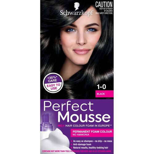 Schwarzkopf Schwarzkopf Perfect Mousse Permanente haarverf schuimkleur 200 zwart