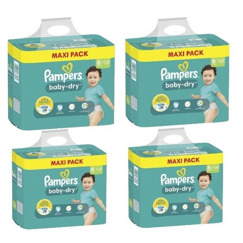 Pampers Pampers Baby- Dry Maxi Pack Maat 6 13-18 kg-78 Stuks Luiers Pampers Pampers Baby- Dry Maxi Pack Maat 6 13-18 kg-78 Stuks Luiers
