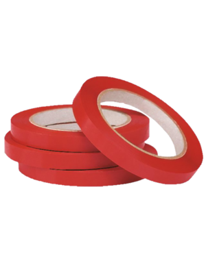 Onbekend Zakkensluiter tape / PVC tape / Sluittape / Sluitplakband PVC Rood 9mm x 66 meter-16 stuks