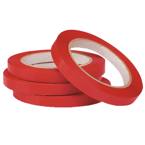 Onbekend Zakkensluiter tape / PVC tape / Sluittape / Sluitplakband PVC Rood 9mm x 66 meter-16 stuks