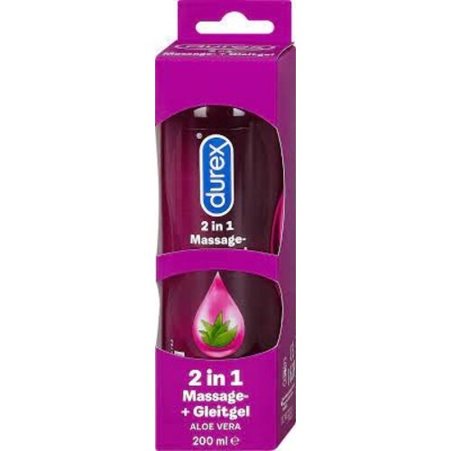 Durex Durex 2in1 Massage & Gleitgel Aloe Vera, 200 ml