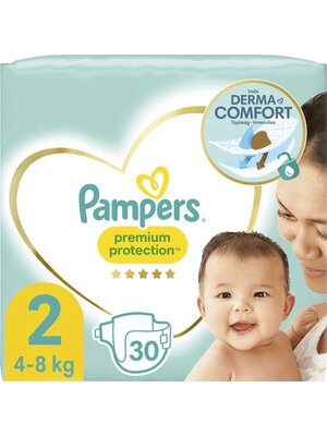 Pampers Pampers Premium Protection Maat 2 4-8 kg -30 Stuks Luiers