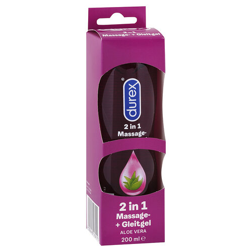 Durex Durex 2in1 Massage & Gleitgel Aloe Vera, 200 ml