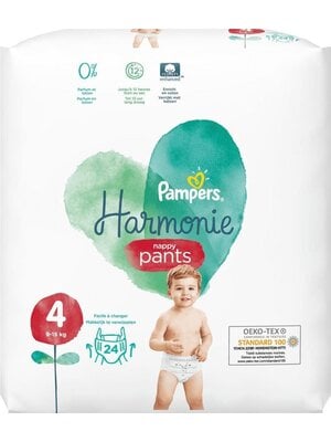 Pampers Pampers Harmonie Pants Maat 4 9-15 kg -24 Stuks Luiers