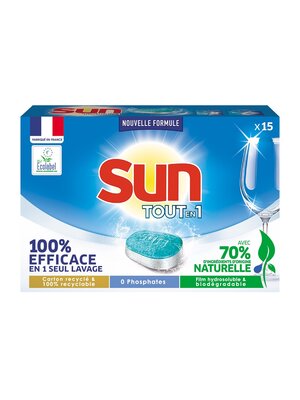 Sun Sun Vaatwastabletten All-in-1 Regular 263 gr 15 pcs