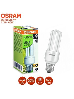 Osram Osram Duluxstar Compact 11W | E27 | Warm White | Non- Dimmable