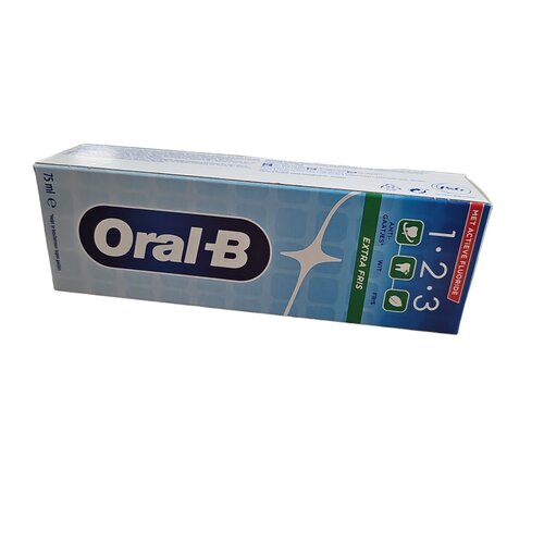 Oral B Oral B Tandpasta 1-2-3 Mint Fresh 75 ml Oral B Oral B Tandpasta 1-2-3 Mint Fresh 75 ml