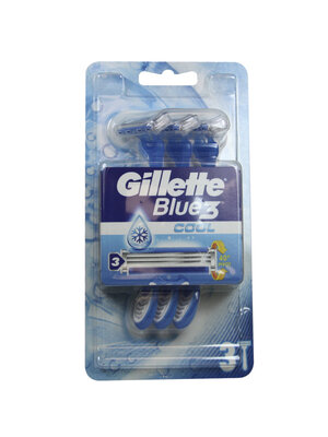 Gillette Gillette Wegwerpmesjes, Blue III Cool 3 st pak