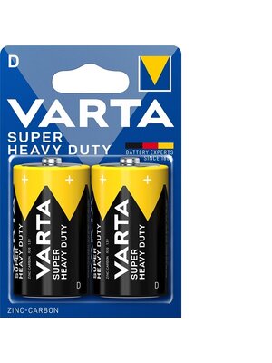 Varta Batterijen Superlife - Koolzink - R20/D/Mono - 1.5 Volt - 2 Stuks