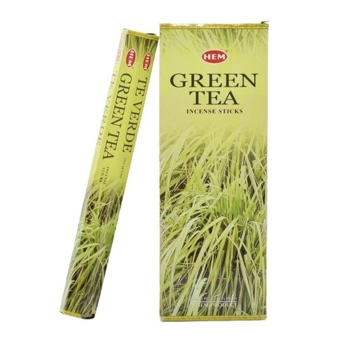 Hem HEM Wierook Geurkaarsjes Green Tea (6 pakjes/120 stokjes)