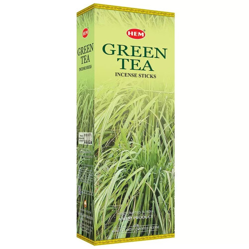 Hem HEM Wierook Geurkaarsjes Green Tea (6 pakjes/120 stokjes)