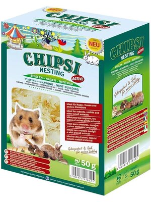 Chipsi Nesting Atieve Organische Vezels 50 gr voor Knaagdieren