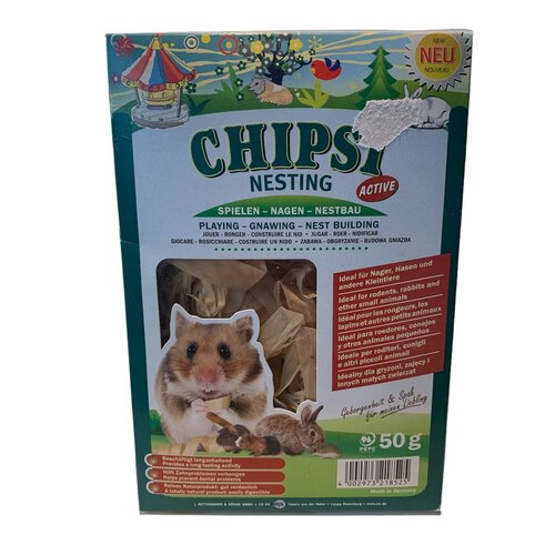 Chipsi Nesting Atieve Organische Vezels 50 gr voor Knaagdieren