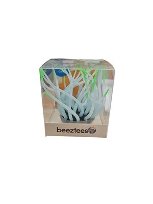 Beeztees Zeeanemoon blad glow in the dark groen aquarium decoratie