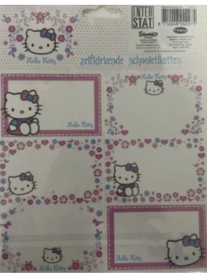 Hello Kitty schooletiketten 12 vellen