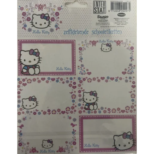 Hello Kitty schooletiketten 12 vellen