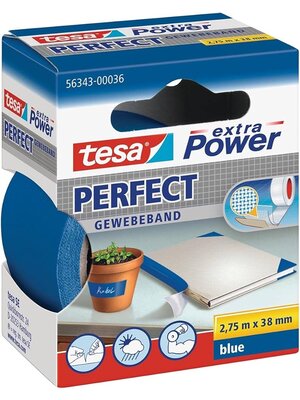 Tesa Tesa Extra Power Perfect ducttape 19 mm 2,75 meter blauw