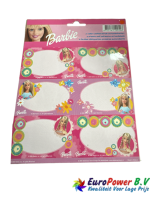 Barbie Schooletiketten