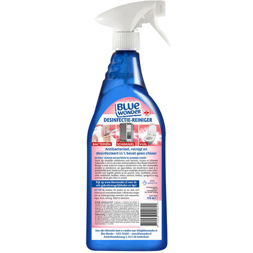 BLUE WONDER DESINFECTIE REINIGER SPRAY 750 ML