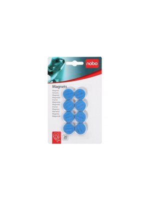 Magneet Nobo 20mm 120gr blauw