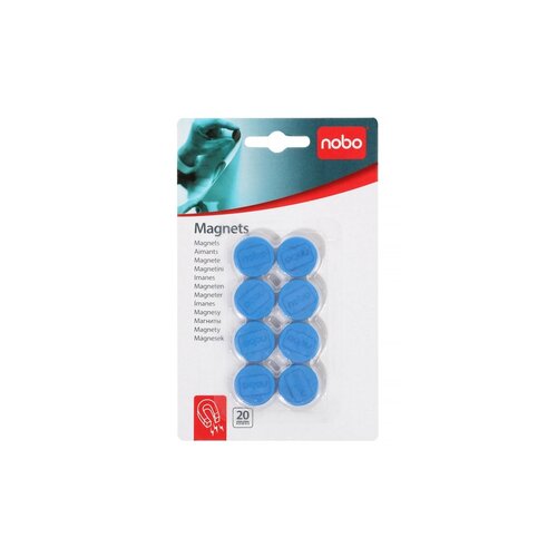 Magneet Nobo 20mm 120gr blauw