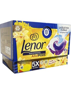 Lenor Lenor Wasverzachter All in 1 Pods Vanille & Mimosabloesem 10 stuks