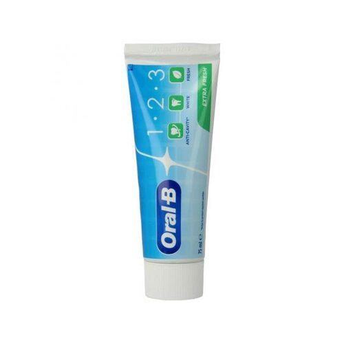 Oral B Oral-B Tandpasta 1-2-3 Frisse Mint 75 ml