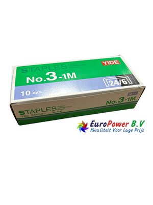 Eda Eda Staples Nietjes No. 3-1M x(24/6) 10000 STUKS