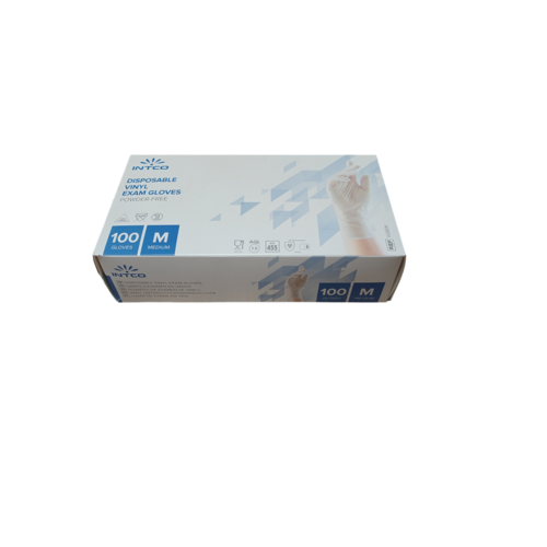 intco Handschoenen Transparant Nitrile M 100 st/doos