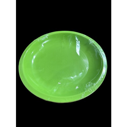 Bord Rond wegwerp Groen 22cm 6 st