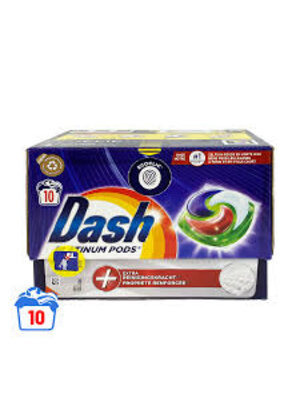 Dash Dash Wasmiddel Pods Platinium Extra Reinigingskracht 10 sc (10 x 27,2 g) 272 gr