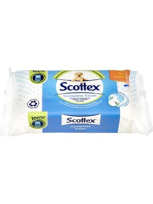 Scottex Scottex Complete Clean Vochtig Toiletpapier 56 Doekjes,Wc Papier.