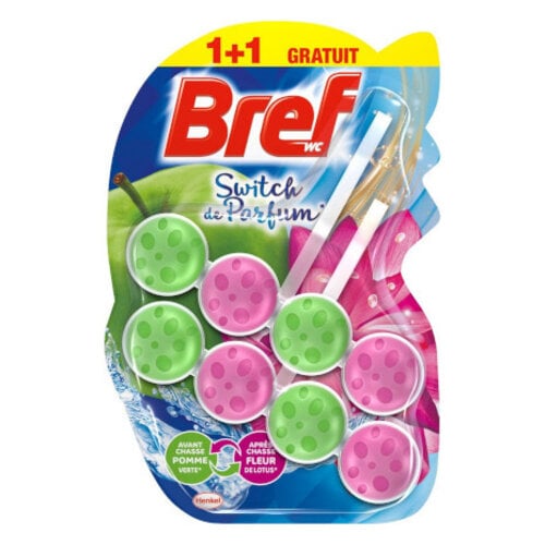 Bref Bref WC Power Groene Appel en Lotusbloem 2x 50 gr