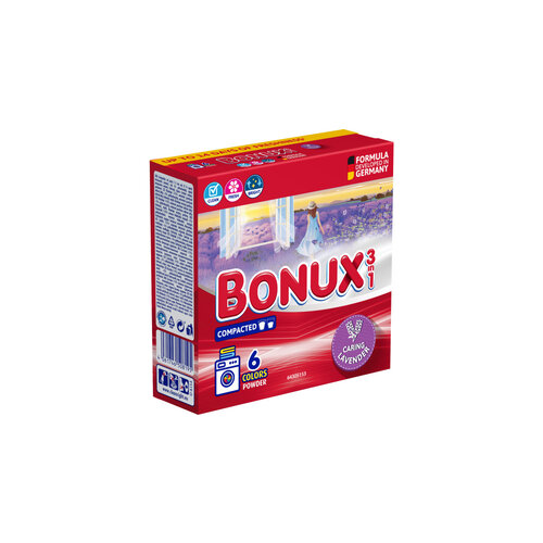 Bonux Bonux Caring Lavender 3in1 waspoeder voor gekleurde was 390 g