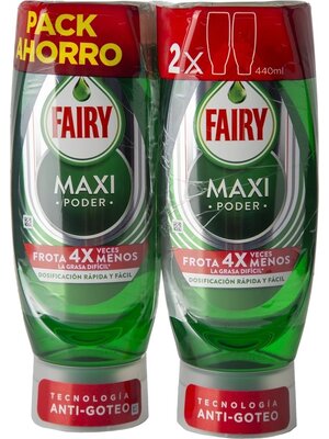 Fairy Fairy Maxi Poder 440 ml X 2 STUKS