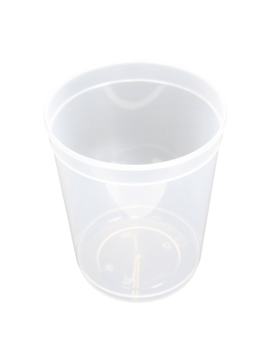 Cup, PP,MW Rond 1000ml, Ø115mm, kunststof cup, 135mm, transparant,250st