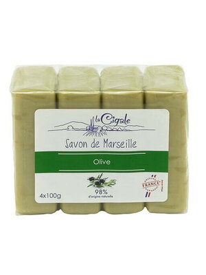 La Cigale Handzeep Marseille Olijf 4x100gr