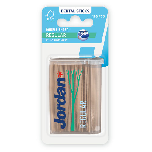 Jordan Tandenstokers Double Ended Regular 100 stuks Jordan Tandenstokers Double Ended Regular 100 stuks