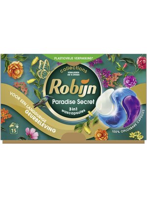 Robijn Robijn 3-in-1 Wasmiddel Paradise Secret 15 stuks PODS