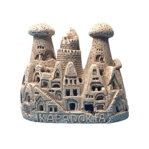 Cappadocia Schoorsteenbeeldje Handgesneden Rotsbeeldje Cappadocia Schoorsteenbeeldje Handgesneden Rotsbeeldje
