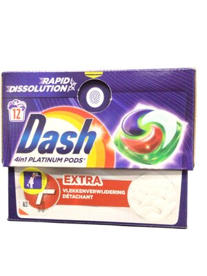 Dash Dash Wasmiddel Pods All in 4 in 1 Platinum Pods (12 x 25 ,7 g) 308,4gr