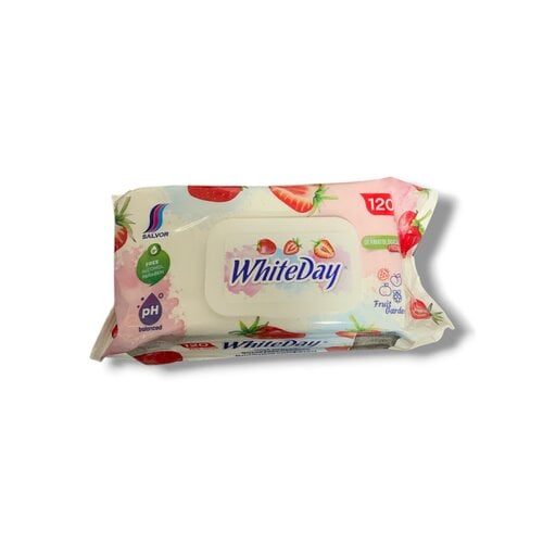 WhiteDay Wet Wipes Babydoekjes Fruit Garden Aardbei 120 vellen Billendoekjes WhiteDay Wet Wipes Babydoekjes Fruit Garden Aardbei 120 vellen Billendoekjes