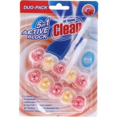 At Home Clean At Home Clean Toiletblok Duopack 5 in 1 fresh Power 2 x 45 gr At Home Clean At Home Clean Toiletblok Duopack 5 in 1 fresh Power 2 x 45 gr