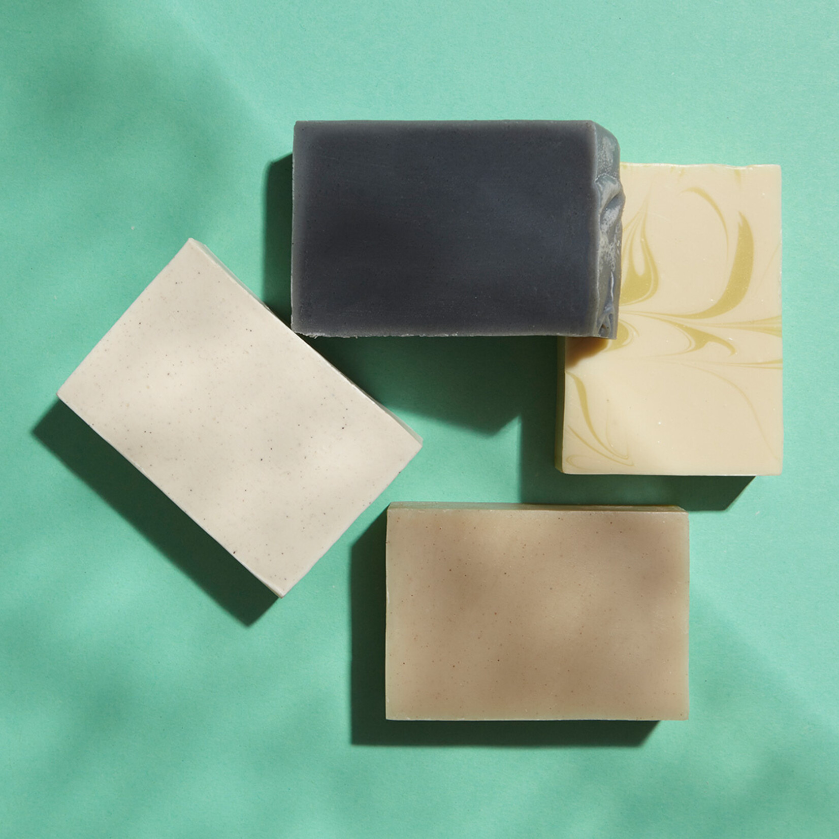 4 handmade, natural hair soaps of your choice.