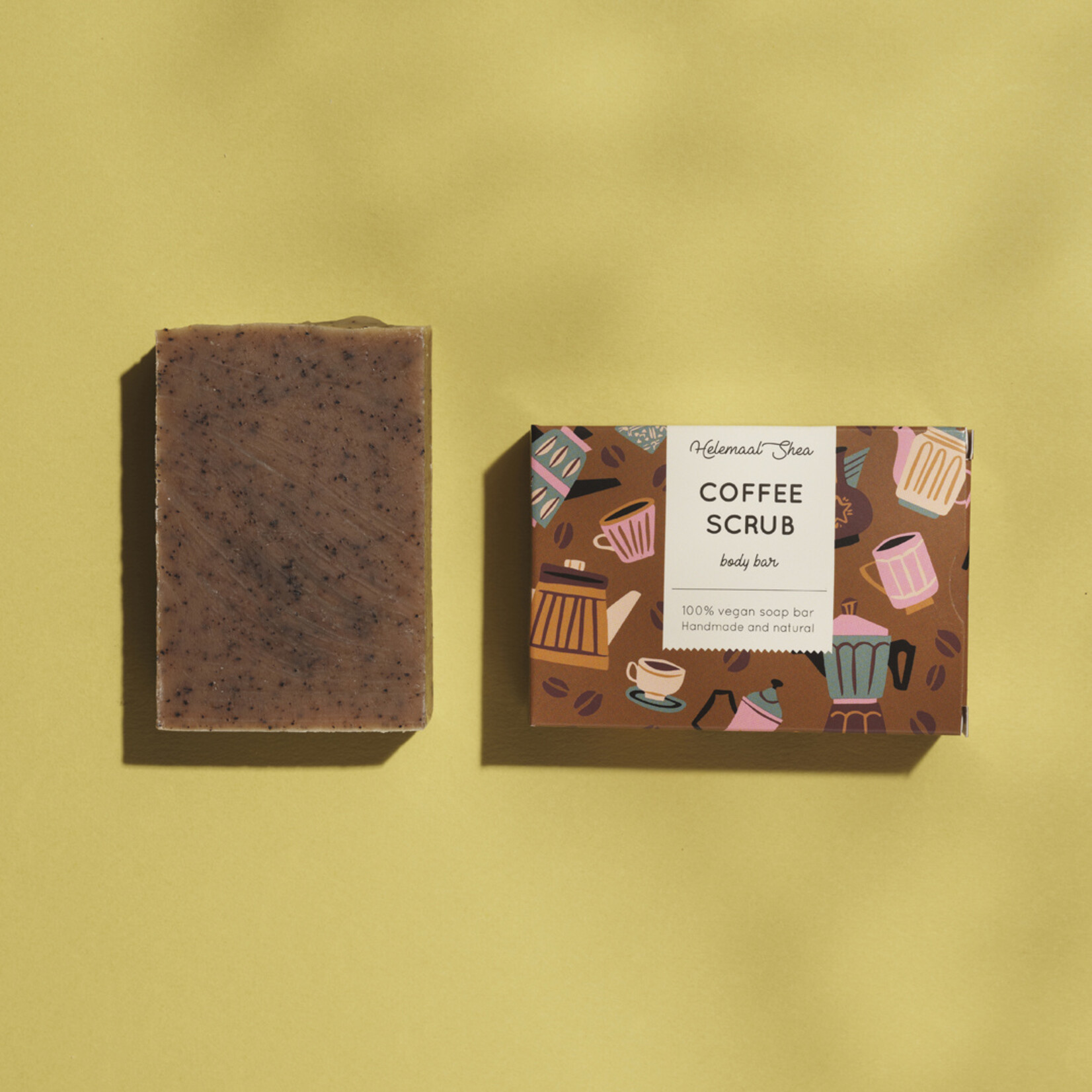 Coffee scrub soap