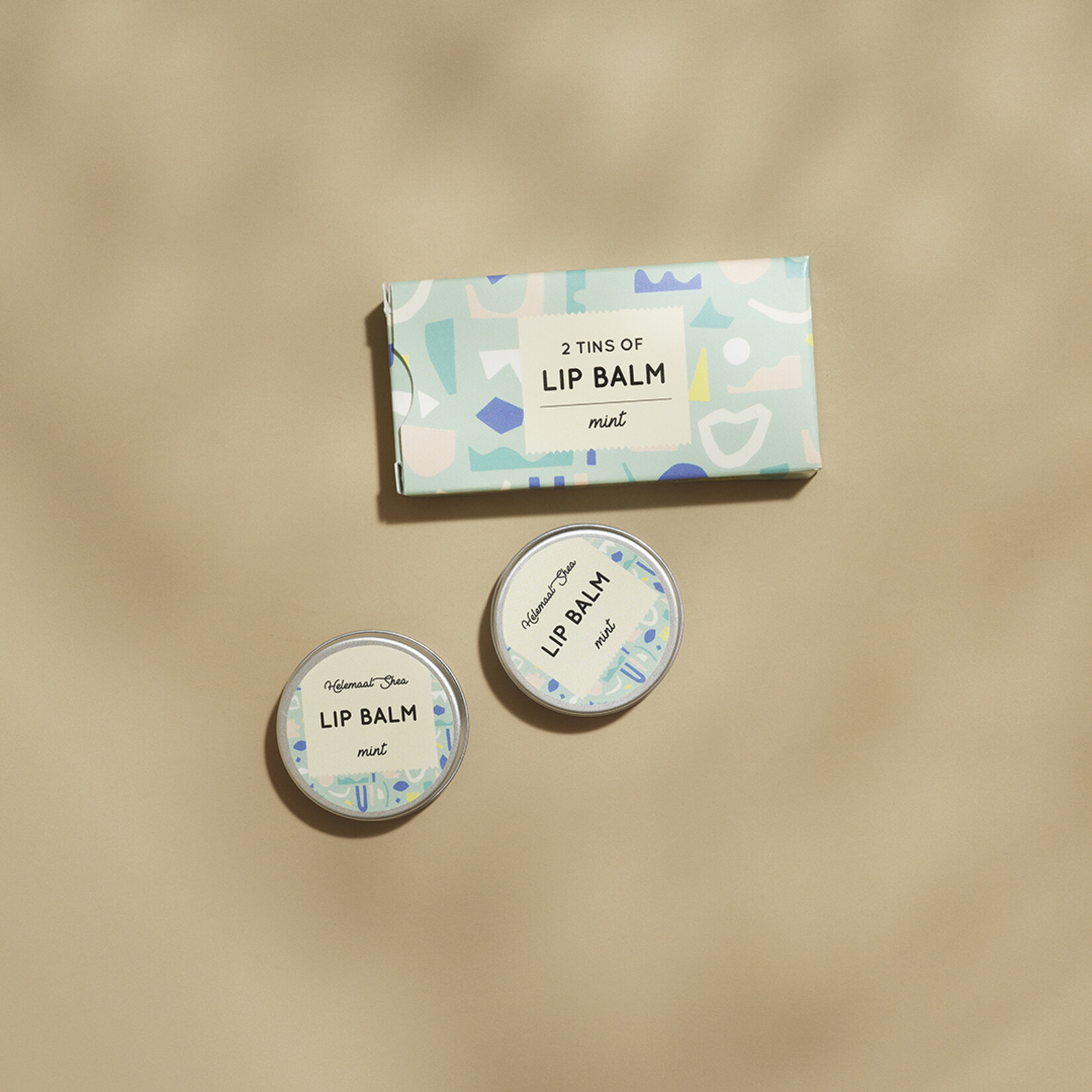 Lipbalm - Mint - 2 tins in cardboard box
