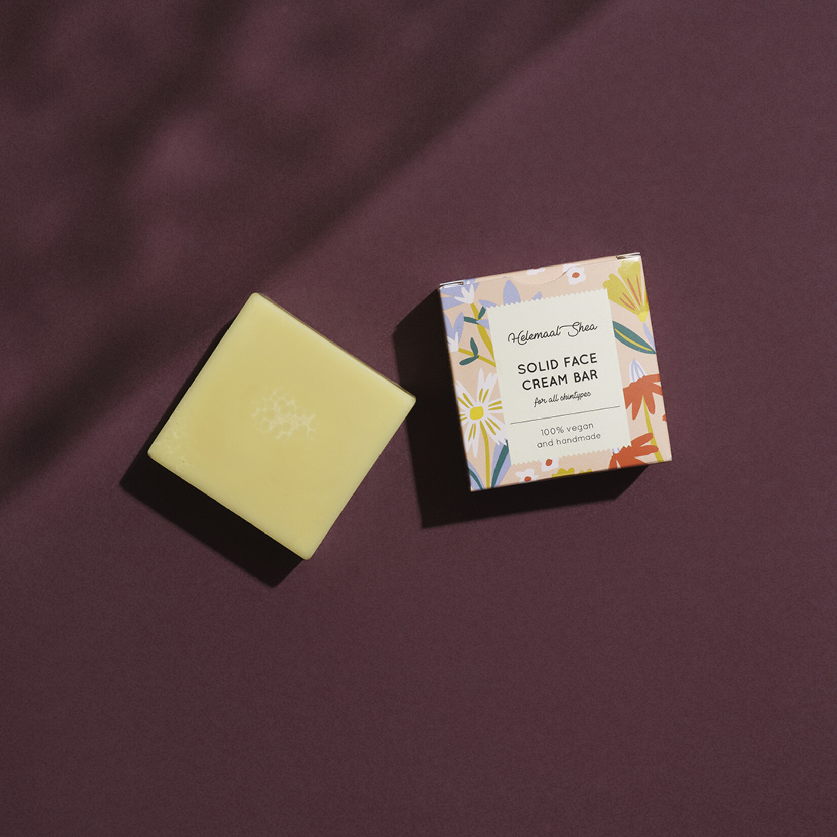 Solid face cream bar